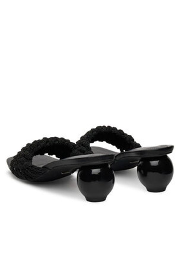 DeeZee Klapki LB1299 Czarny. Kolor: czarny. Materiał: materiał