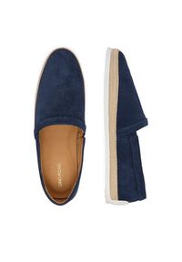 Gino Rossi - GINO ROSSI Espadryle EO-TOMO-01 126AM Granatowy. Kolor: niebieski. Materiał: skóra, zamsz #5