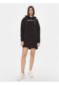 Calvin Klein Jeans Sukienka codzienna Double Ck Hoodie Dress J20J223257 Czarny Oversize. Okazja: na co dzień. Kolor: czarny. Materiał: syntetyk, bawełna. Typ sukienki: oversize, proste. Styl: casual #4