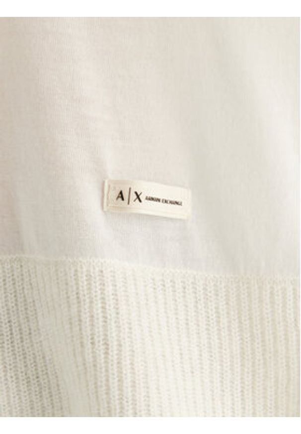 Armani Exchange Sweter XW000772 AF16602 U1003 Écru Relaxed Fit. Materiał: wełna