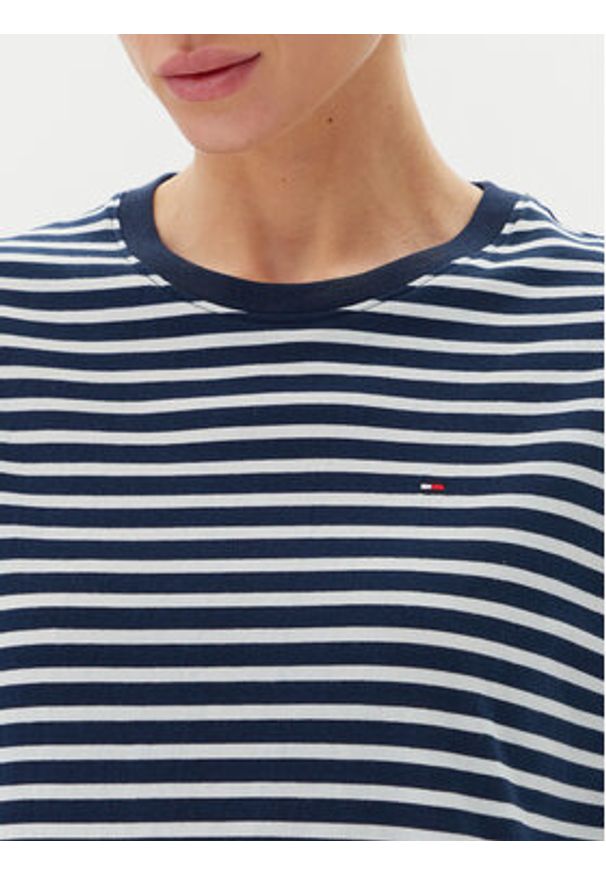 TOMMY HILFIGER - Tommy Hilfiger Sukienka codzienna UW0UW05937 Granatowy Regular Fit. Okazja: na co dzień. Kolor: niebieski. Materiał: bawełna. Typ sukienki: proste. Styl: casual
