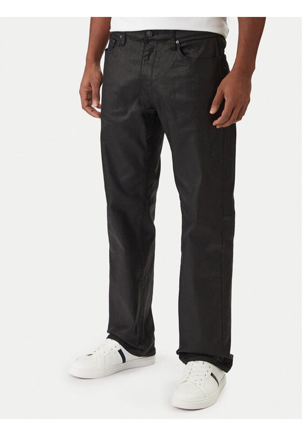 Guess Jeansy M6RAR7 D6460 Czarny Regular Fit. Kolor: czarny