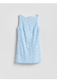 Reserved - Sukienka mini w kwiaty - wielobarwny. Materiał: tkanina. Wzór: kwiaty. Długość: mini #1