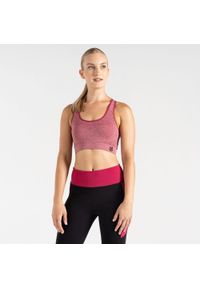 DARE 2B - Stanik sportowy damski Don't Sweat It. Kolor: czerwony, brązowy, wielokolorowy. Materiał: elastan, poliamid. Sport: fitness