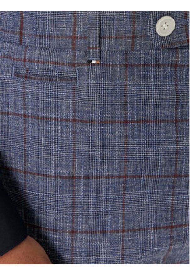 BOSS - Boss Spodnie materiałowe C-Genius-242 50517103 Niebieski Slim Fit. Kolor: niebieski. Materiał: bawełna
