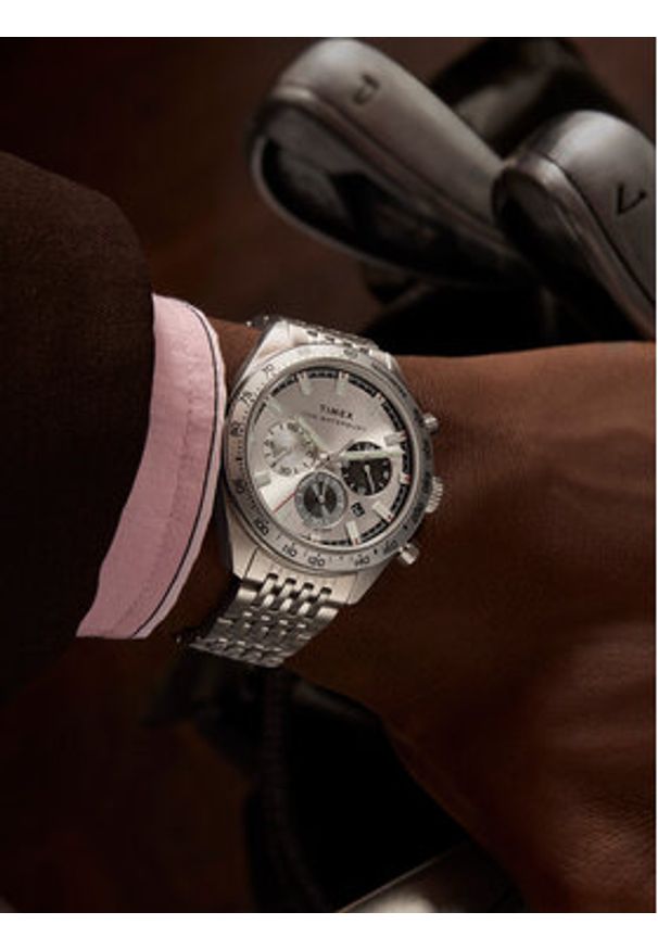 Timex Zegarek Waterbury TW2Y18700 Srebrny. Kolor: srebrny