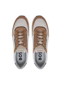 BOSS - Boss Sneakersy Kai Runn Hsdme 50517358 Brązowy. Kolor: brązowy #5