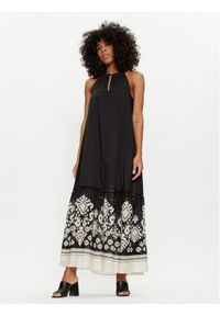 Gaudi Sukienka letnia 411FD15003 Czarny Regular Fit. Kolor: czarny. Materiał: bawełna. Sezon: lato #1