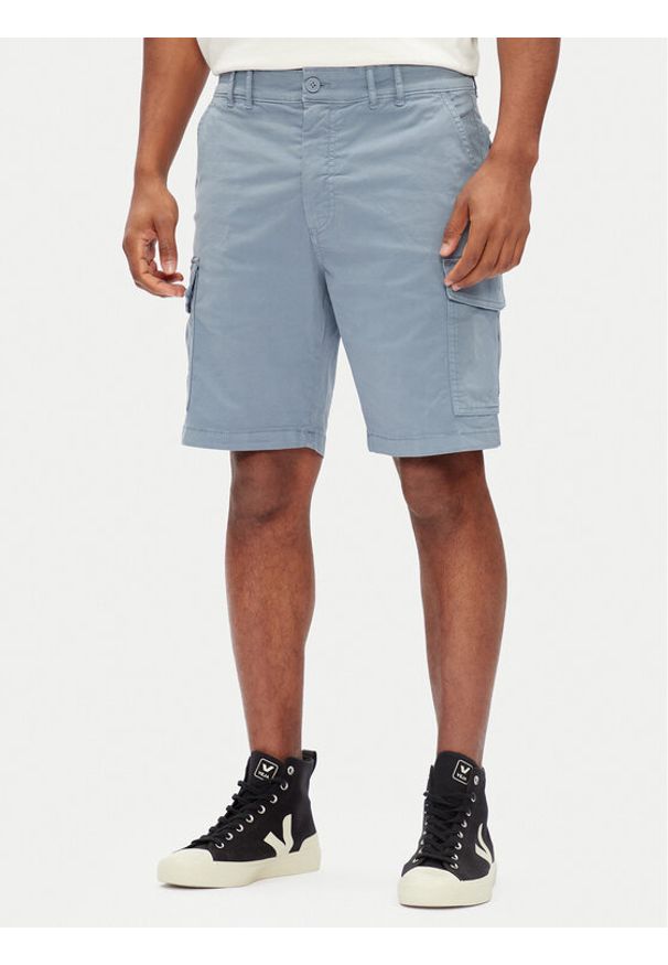 Pepe Jeans Szorty materiałowe Seasonal PM801179 Niebieski Regular Fit. Kolor: niebieski. Materiał: bawełna