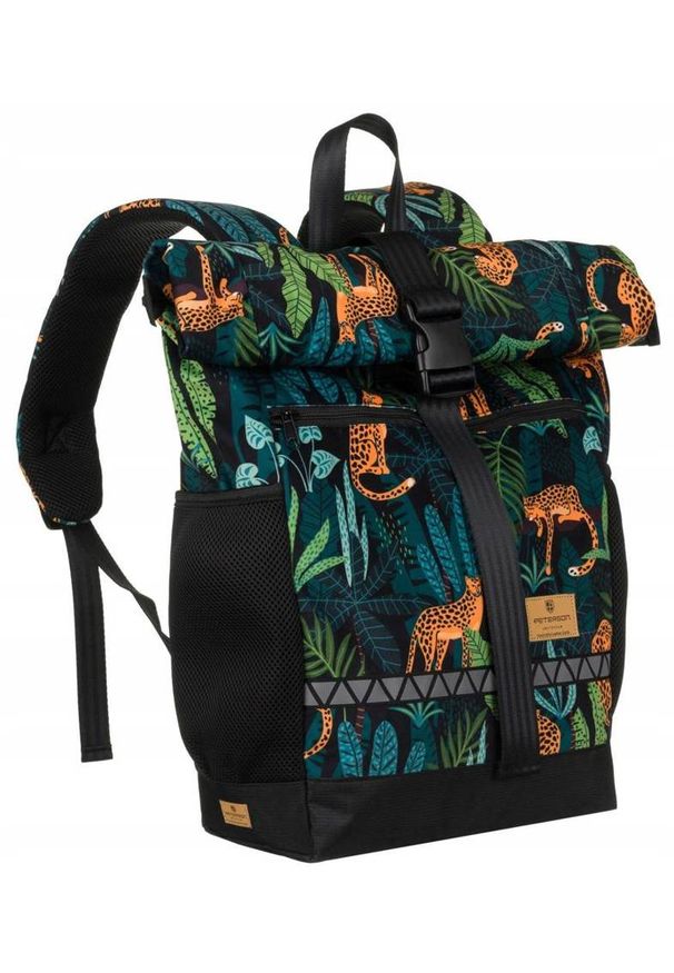 Plecak turystyczny Peterson [DH] PTN PLEC-TUR print dżungla. Materiał: materiał. Wzór: nadruk