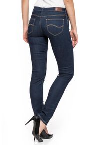 Lee - SPODNIE DAMSKIE LEE JADE SOLID BLUE L331HAKT. Wzór: jednolity #5