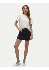 Vero Moda Spódnica jeansowa Tessa 10301536 Czarny Regular Fit. Kolor: czarny. Materiał: bawełna #6