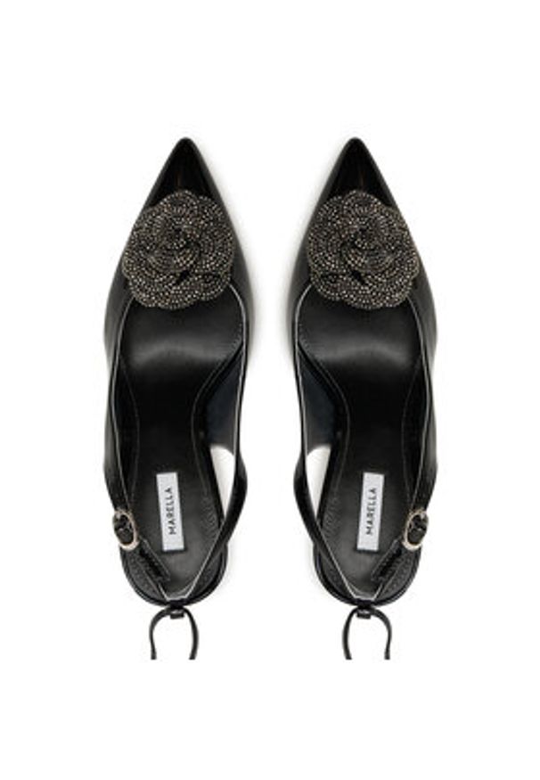 Marella Szpilki Avi 2423526017200 Czarny. Kolor: czarny. Materiał: lakier, skóra. Obcas: na szpilce