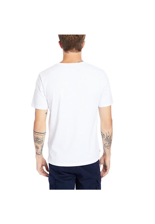 Timberland - T-Shirt Kennebec River Tree Rozmiar XL Biały - A2C2R100. Kolor: biały. Materiał: bawełna. Wzór: aplikacja