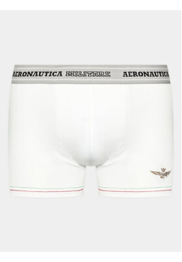 Aeronautica Militare Komplet 2 par bokserek AM1UBX003 Biały. Kolor: biały. Materiał: bawełna