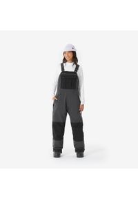 DREAMSCAPE - Spodnie snowboardowe ogrodniczki męskie Dreamscape SNB 500. Kolor: szary. Materiał: materiał. Sezon: zima. Sport: snowboard #1