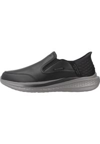 skechers - Buty Mężczyzna Skechers Slade czarny. Kolor: czarny. Model: Skechers Sport. Sport: turystyka piesza
