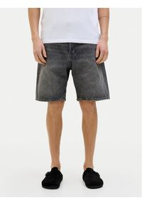 Jack & Jones - Jack&Jones Szorty jeansowe 12269533 Czarny Loose Fit. Kolor: czarny. Materiał: bawełna