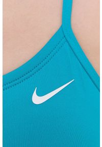 Nike strój kąpielowy kolor turkusowy lekko usztywniona miseczka. Kolor: turkusowy. Materiał: poliester #7
