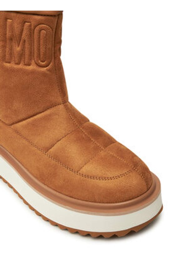 Love Moschino - LOVE MOSCHINO Botki JA24266I0LJAW208 Brązowy. Kolor: brązowy. Materiał: materiał