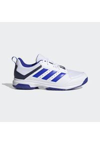 Buty halowe do piłki ręcznej do dorosłych Adidas Ligra 7. Kolor: biały, wielokolorowy, niebieski