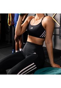 Adidas - Legginsy treningowe fitness cardio damskie ADIDAS. Materiał: tkanina. Sport: fitness