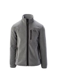 Hi-tec - Bluza Polarowa Męska Logo Polaris. Kolor: szary. Materiał: polar. Sezon: zima. Sport: turystyka piesza