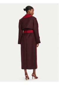 Patrizia Pepe Trencz 8O0188/A630-J4L3 Bordowy Regular Fit. Kolor: czerwony. Materiał: syntetyk