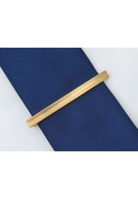Adam Collection - Długa złota klasyczna spinka do krawata ZS56. Kolor: złoty #3