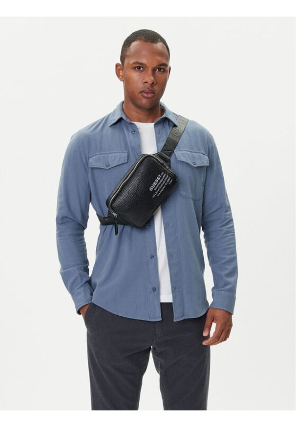 Guess Nerka HMNYLP P5424 Czarny. Kolor: czarny. Materiał: skóra