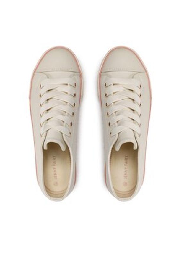 Jenny Fairy Tenisówki WSS21009-01 Beżowy. Kolor: beżowy. Materiał: skóra