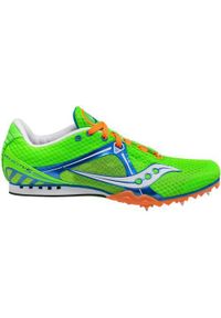 Buty do biegania męskie Saucony Velocity 5. Zapięcie: sznurówki. Kolor: zielony. Materiał: materiał, tkanina, syntetyk. Szerokość cholewki: normalna. Sport: bieganie