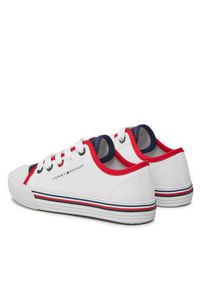 TOMMY HILFIGER - Tommy Hilfiger Trampki Low Cut Up Sneaker T3X9-33325-0890 M Biały. Kolor: biały. Materiał: materiał #5