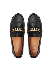 TwinSet - TWINSET Loafersy 241TCP12C Czarny. Kolor: czarny. Materiał: skóra #4