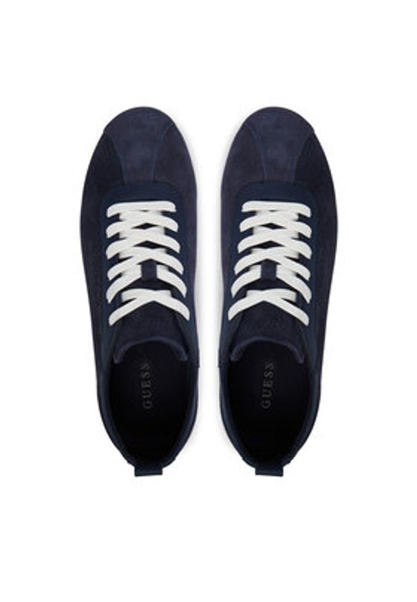 Guess Sneakersy FMJORI SUE12 Granatowy. Kolor: niebieski. Materiał: skóra, zamsz