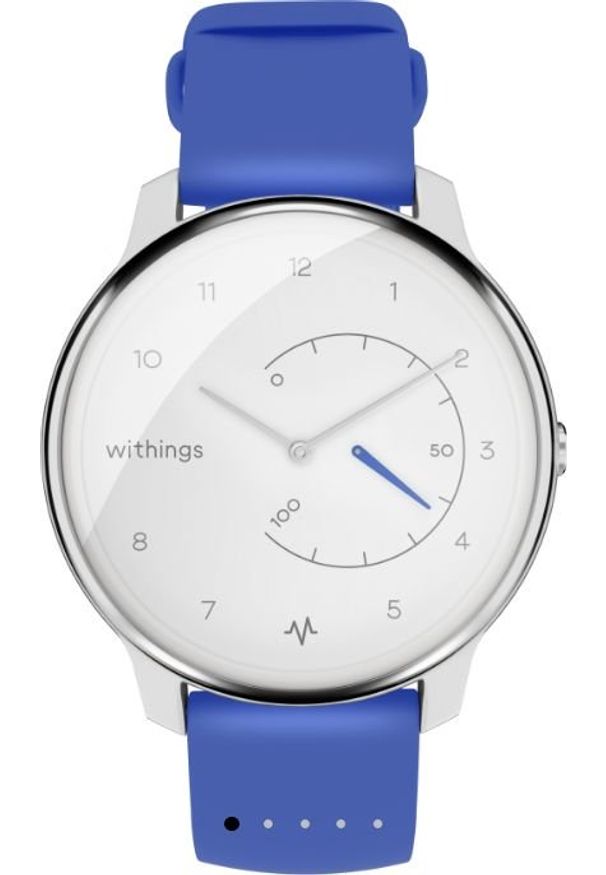 WITHINGS - Smartwatch Withings Move ECG Niebieski (IZWWIMECGBU). Rodzaj zegarka: smartwatch. Kolor: niebieski