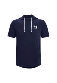 Koszulka sportowa męska Under Armour Rival Terry Lc Ss Hd. Kolor: biały, niebieski, wielokolorowy. Długość rękawa: krótki rękaw. Długość: krótkie