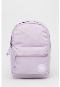 Converse plecak kolor różowy duży gładki. Kolor: fioletowy. Wzór: gładki