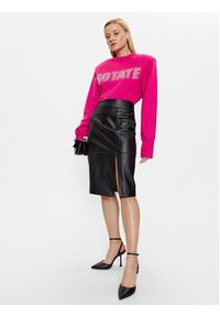 ROTATE Sweter Firm Rhinestone 1001151979 Różowy Regular Fit. Kolor: różowy. Materiał: bawełna #2