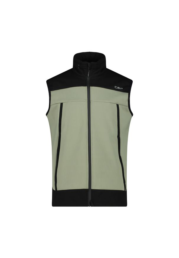 Kamizelka z kapturem CMP. Typ kołnierza: kaptur. Kolor: zielony. Długość rękawa: bez rękawów. Sport: narciarstwo