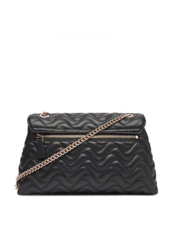Guess Torebka Melisandra HWQG96 53210 Czarny. Kolor: czarny. Materiał: skórzane