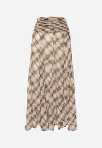 Renee - Żółta Spódnica Preppy o Rozkloszowanym Kroju z Marszczeniem w Talii Telemeia. Kolor: żółty. Materiał: poliester. Długość: krótkie #3