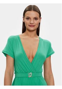 Liu Jo Sukienka codzienna VA4112 JS360 Zielony Regular Fit. Okazja: na co dzień. Kolor: zielony. Materiał: wiskoza. Typ sukienki: proste. Styl: casual #3