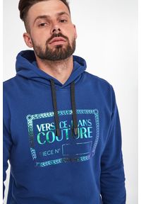 Versace Jeans Couture - Bluza męska VERSACE JEANS COUTURE. Typ kołnierza: kaptur. Materiał: bawełna. Wzór: nadruk #5