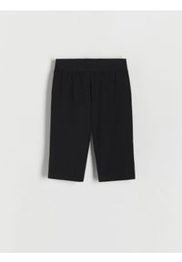 Reserved - Bawełniane kolarki - czarny. Kolor: czarny. Materiał: bawełna #1