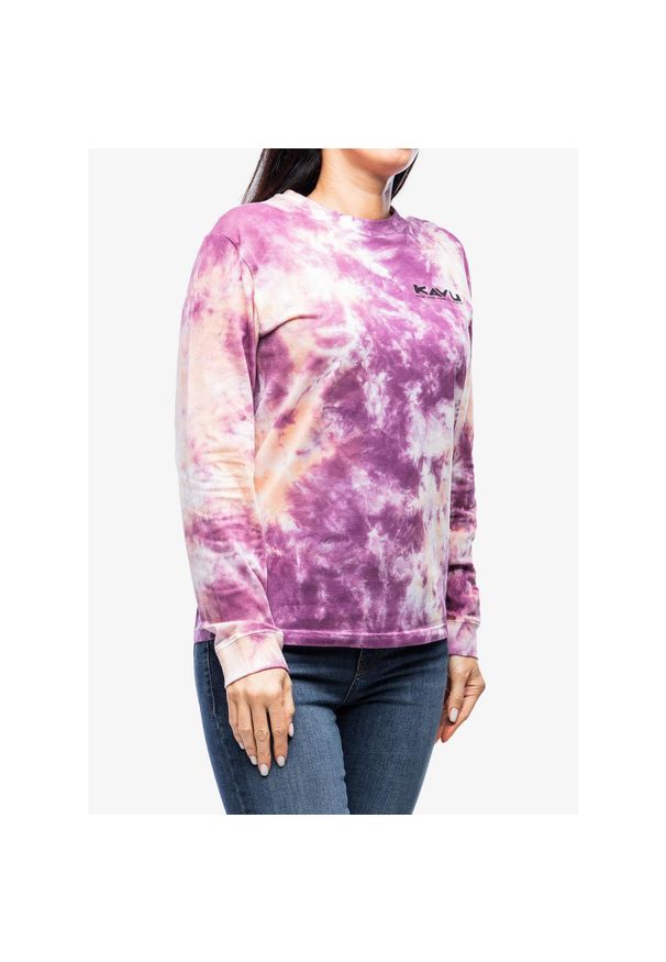 KAVU - Bluzka damska z długim rękawem Kavu Forever Kavu LS. Kolor: różowy. Długość rękawa: długi rękaw. Długość: długie