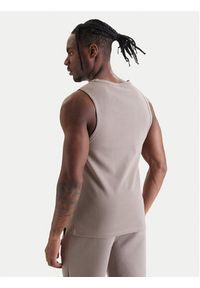 Hugo - HUGO Tank top Dapota 50563744 Brązowy Slim Fit. Kolor: brązowy. Materiał: bawełna #3