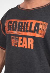 GORILLA WEAR - Wallace Top do ćwiczeń - Szary/Pomarańczowy. Kolor: wielokolorowy, pomarańczowy, szary. Sport: fitness