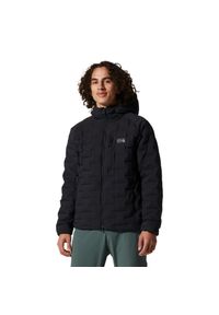 MOUNTAIN HARDWEAR - Kurtka z kapturem Mountain Hardwear Stretchdown. Typ kołnierza: kaptur. Kolor: czarny. Materiał: materiał, puch. Sezon: zima. Sport: turystyka piesza #1