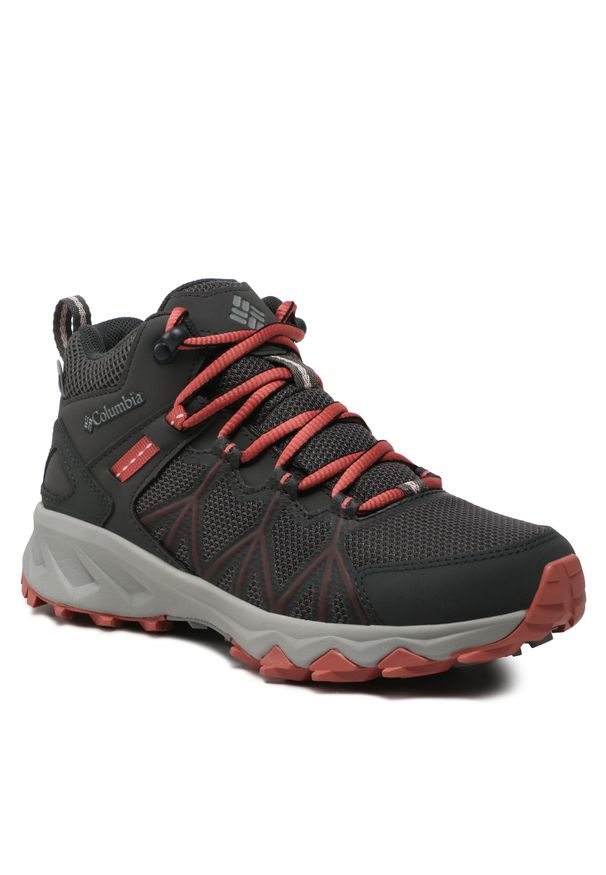 columbia - Trekkingi Columbia Columbia Peakfreak II Mid Outdry Dark Grey/Dark Coral. Kolor: szary